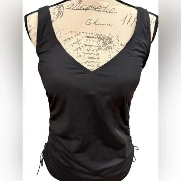Land’s End Tankini and Swim Skirt Size 12 Black - Picture 5 of 16